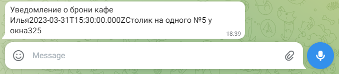 message telegram