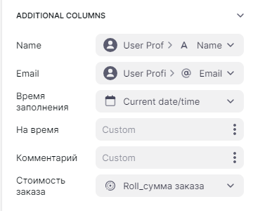 Additional Columns