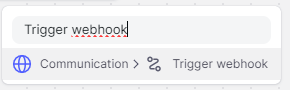 trigger webhook
